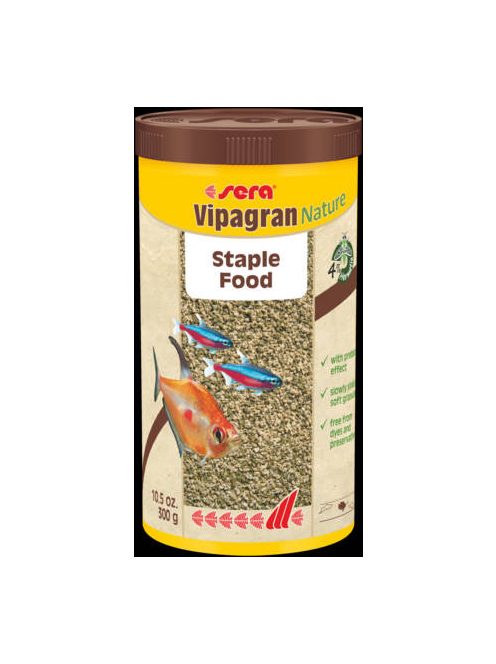 Sera Vipagran nature - granulátum táplálék díszhalak számára (1000ml/300g)