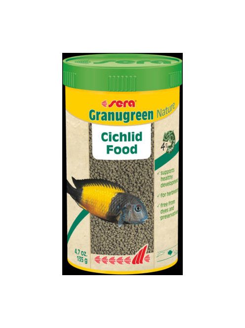 Sera Nature Granugreen - granulátum táplálék díszhalak részére (250ml/135g)