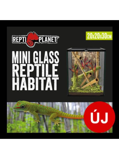 Repti Planet mini Glass Reptile Habitat - üveg terrárium  (20x20x30cm)