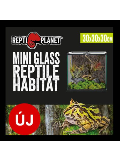 Repti Planet mini Glass Reptile Habitat - üveg terrárium  (20x20x30cm)