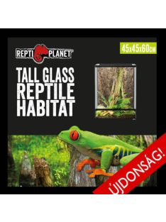   Repti Planet Tall Glass Reptile Habitat - Magas, üveg terrárium (45x45x60cm)