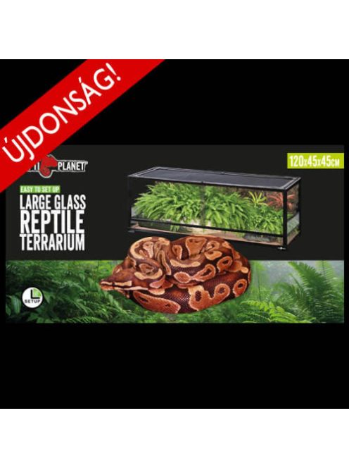 Repti Planet Large Glass Reptile Habitat - üveg terrárium  (120x45x45cm)