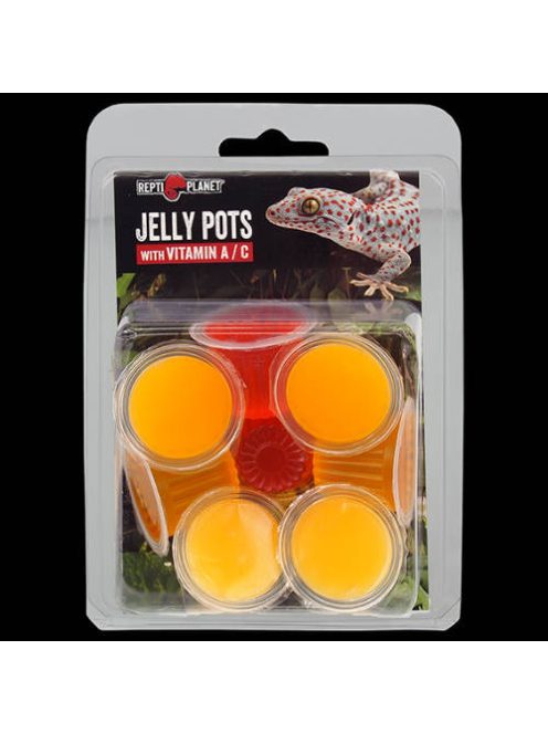 Repti Planet Jelly Pots - kiegészítő takarmány (gyümölcs zselé) hüllők és gerinctelenek részére (8db)