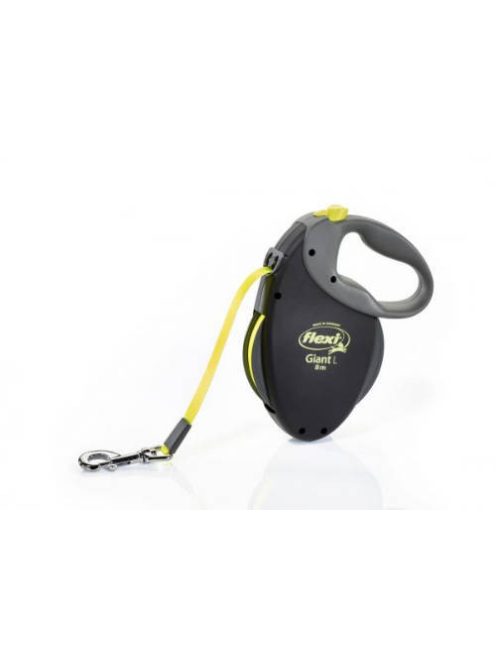 Flexi Giant "L" (neon,fekete) - szalagos automata póráz (8m)