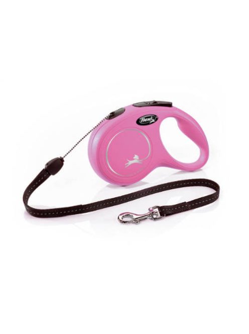 KT.Flexi New Classic "S" (pink) - zsinóros automata póráz (8m)