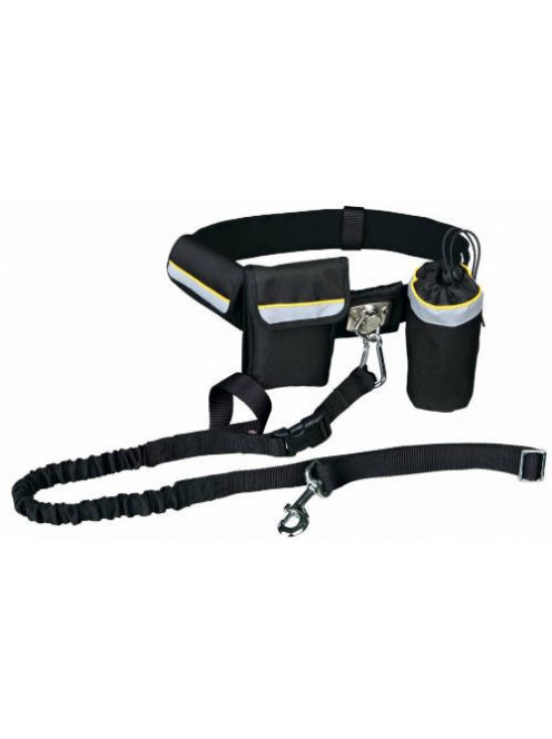 Trixie Waist Belt with Leash - Derékra csatolható futópóráz (60-120cm/40mm)póráz:1-1.35cm/25mm