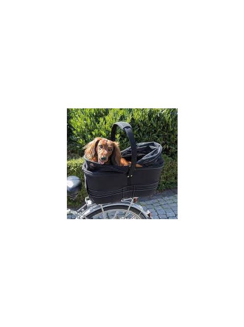 Trixie Dog Bicycle Basket Long for Wide Bike Racks - szállítókosár kerékpárra (fekete) 29x49x60cm
