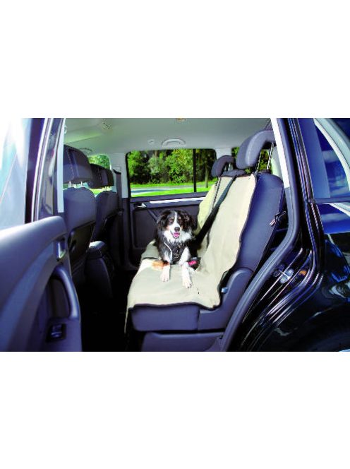 Trixie Protective Car Seat Cover, dividable - autós üléstakaró (hátsó ülésre,bézs) 1,40x1,20m