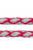 Trixie Cavo Reflect Adjustable Leash - fényvisszaverő,fonott póráz - fukszia - (S-M) Ø12mm/2m