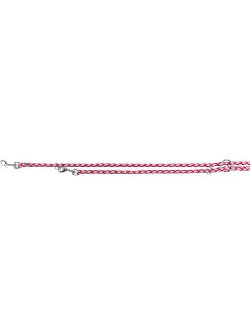 Trixie Cavo Reflect Adjustable Leash - fényvisszaverő,fonott póráz - fukszia - (S-M) Ø12mm/2m