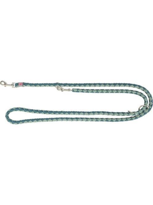 Trixie Cavo Leash - kiképzőpóráz fonott kötélből (benzin/zsálya) S-M (2m/Ø12mm)