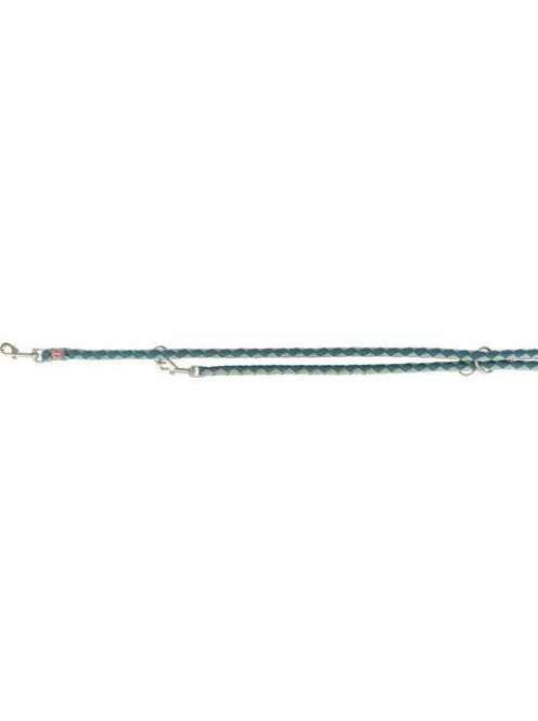 Trixie Cavo Leash - kiképzőpóráz fonott kötélből (benzin/zsálya) S-M (2m/Ø12mm)