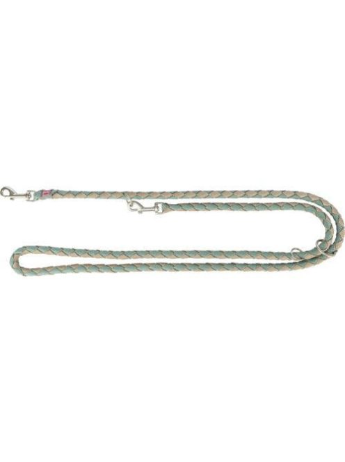 Trixie Cavo Leash - kiképzőpóráz fonott kötélből (zsálya/homok) S-M (2m/Ø12mm)