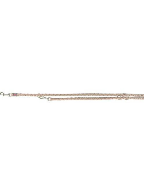 Trixie Cavo Leash - állítható, fonott póráz (sangria málna/petrol kék) kutyák részére (L-XL) 2m/ø18mm