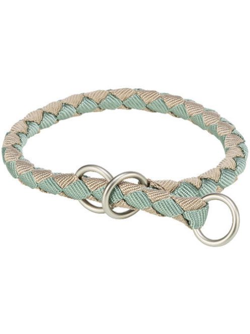 Trixie Cavo Stop-the-pull Collar - fonott nyakörv (zsálya/homok) kutyák részére (S-M) 35-41/Ø12mm
