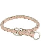 Trixie Cavo Stop-the-pull Collar - fonott nyakörv ( mályva/homok) kutyák részére (S-M) 35-41/Ø12mm