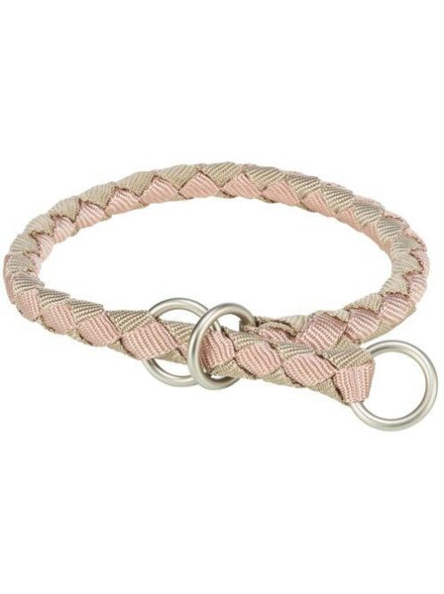 Trixie Cavo Stop-the-pull Collar - fonott nyakörv ( mályva/homok) kutyák részére (S-M) 35-41/Ø12mm