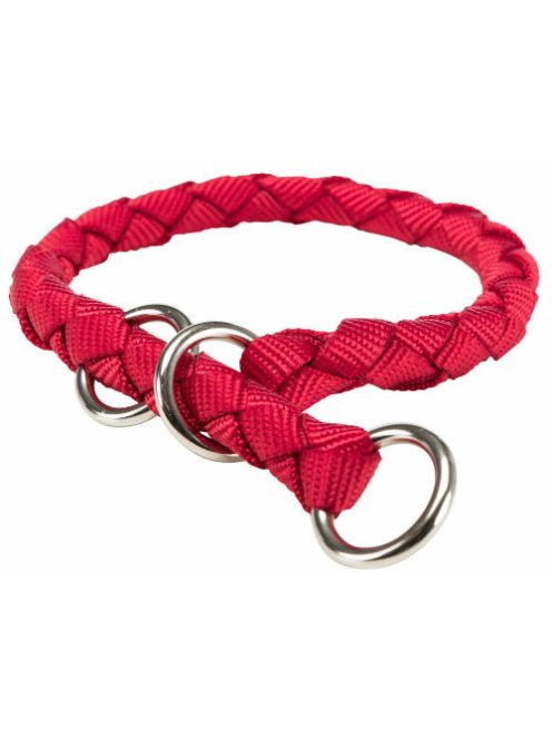 Trixie Cavo félfojtó nyakörv - piros (M) 39-45cm/Ø12mm