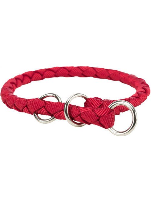 Trixie Cavo - fonott nyakörv - piros - (S) 30-36/Ø12mm