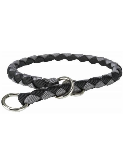 Trixie Cavo félfojtó nyakörv -fekete/grafit (S) 30-36cm/Ø12mm