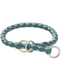   Trixie Cavo Stop-the-pull Collar - fonott nyakörv (petrolkék/zsálya) kutyák részére (S) 30-36/Ø12mm