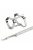 KT24: Trixie Junior Puppy H-Harness with Leash - hám és póráz szett (világos szürke) 23-34cm/8mm, 2m