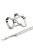 Trixie Junior Puppy H-Harness with Leash - hám és póráz szett (világosszürke) M-L (27-45cm/10mm)2m