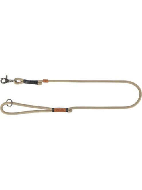 Trixie Be Nordic Leash - póráz fonott kötélből (homok/fekete) S-M (1m/Ø8mm)