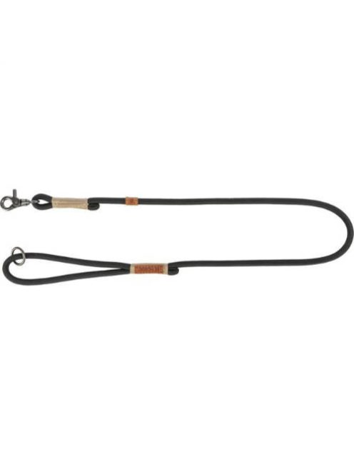 Trixie Be Nordic Leash - póráz fonott kötélből (fekete/homok) S-M (1m/Ø8mm)