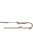 Trixie Be Nordic Leash - kiképzőpóráz fonott kötélből (homok/fekete) S-M (2m/Ø8mm)