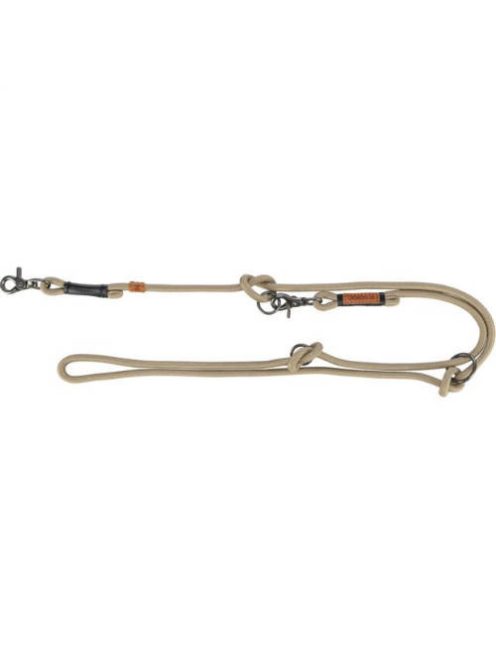 Trixie Be Nordic Leash - kiképzőpóráz fonott kötélből (homok/fekete) S-M (2m/Ø8mm)