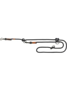   Trixie Be Nordic Leash - állítható póráz fonott kötélből (szürke/barna) L-XL (2m/Ø13mm)