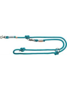   Trixie Be Nordic Leash - kiképzőpóráz fonott kötélből (petrolkék/világos szürke) L-XL (2m/Ø13mm)
