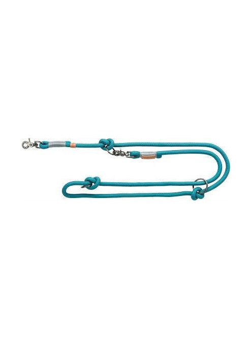 Trixie Be Nordic Leash - kiképzőpóráz fonott kötélből (petrolkék/világos szürke) L-XL (2m/Ø13mm)