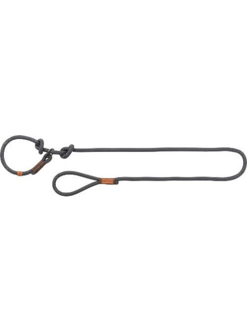 Trixie Be Nordic Leash - állítható, retriver póráz fonott kötélből (szürke/barna) L-XL (1.7m/Ø13mm)