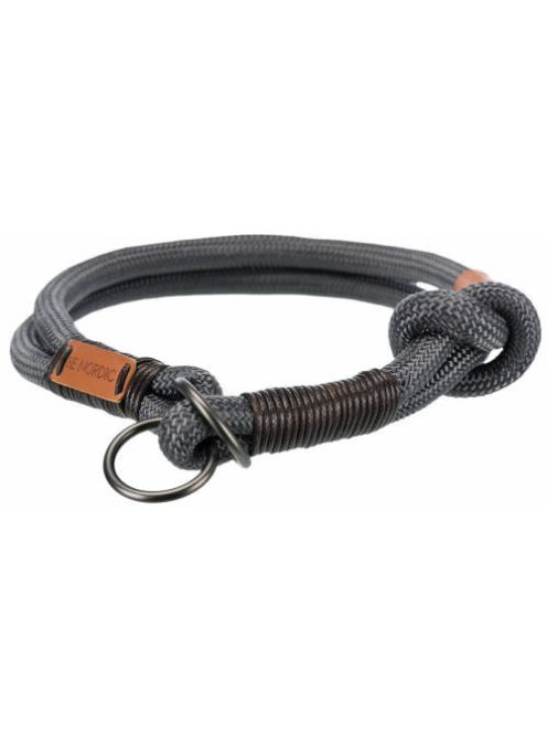 Trixie BE NORDIC Stop-the-pull Collar - félfolytó nyakörv (szürke,barna) kutyák részére (S-M) 40cm/Ø8mm