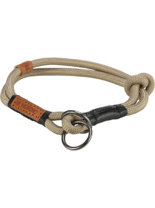 Trixie Be Nordic Collar - nyakörv fonott kötélből (homok/fekete) XS-S (30cm/Ø6mm)