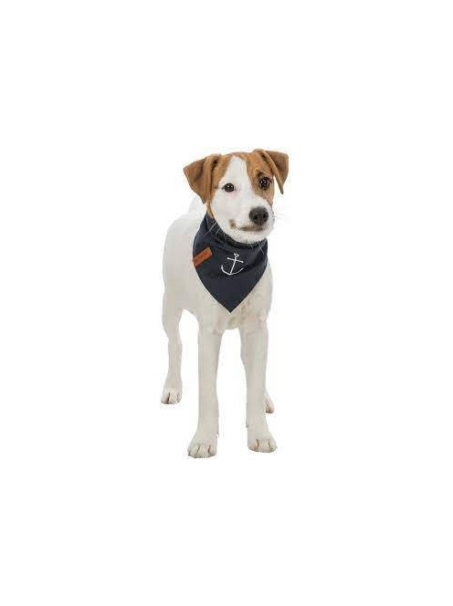 KT24: Trixie Be Nordic neckerchief - kendős nyakörv (sötétkék, mintával) kutyák részére (S) 30cm