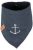 KT24: Trixie Be Nordic neckerchief - kendős nyakörv (sötétkék, mintával) kutyák részére (L) 50cm