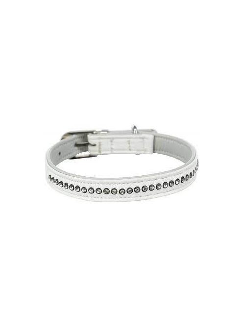 Trixie 19020 - nyakörv strasszokkal (fehér) kutyák részére (XXS-XS) 17-21cm/12mm