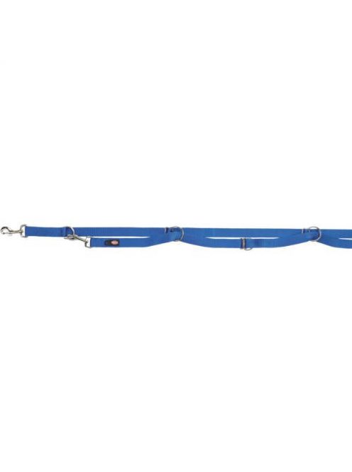 KT24: Trixie Premium Adjustable Leash, Extra Long - állítható póráz - kék (L-XL) 3m/25mm