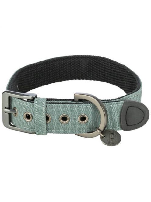 Trixie Citystyle- nyakörv,extra széles, pamutból (zsálya) kutyák részére (L:45-52cm/30mm)