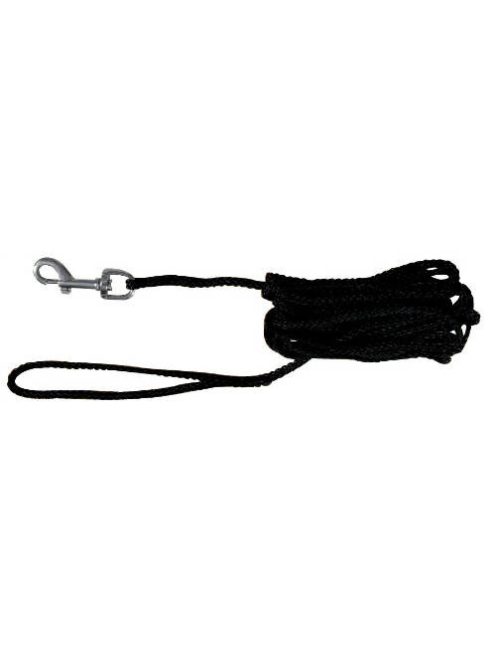 Trixie Tracking Leash - követő póráz - fekete - (15m/Ø5mm)