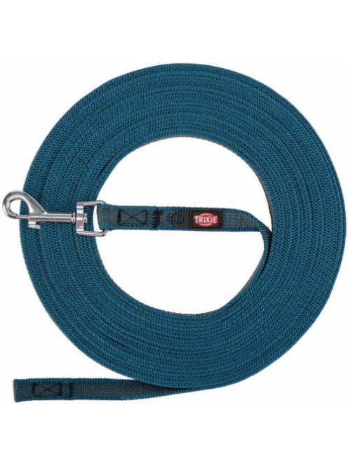 Trixie Tracking Leash, rubberized - nyomkövető póráz, gumírozott, S-M: 15m/15mm, benzin