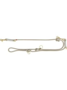   Trixie soft rope adjustable lead - kiképzőpóráz, fontt kötélből (világosszürke/szürke) kutyák részére (M-L:2m/Ø10mm)