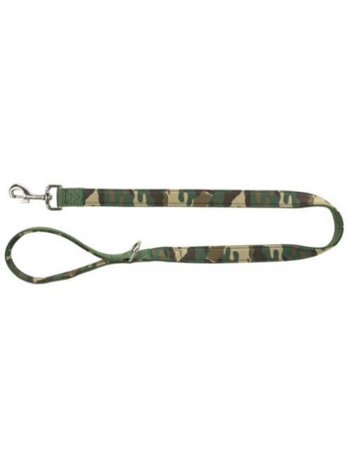 KT24: Trixie Premium Lead with Neoprene Padding - neoprén béléses póráz (terepmintás) kutyák részére (L-XL) 1m/25mm
