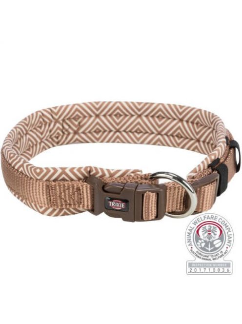 KT24: Trixie Premium Collar with Neoprene Padding - extra széles nyakörv (mozaik mintás) kutyák rézére (M-L) 42-48cm/20mm