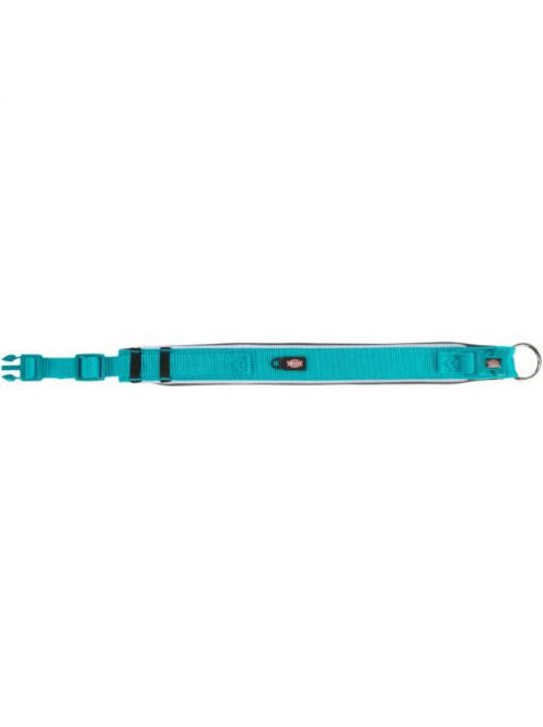 KT24: Trixie premium collar, extra wide (M-L) - nyakörv (extra széles,óceánkék/grafit) kutyák részére (M-L) 40-48cm/40mm