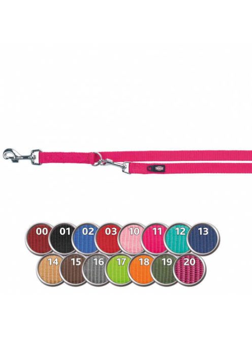 Trixie prémium állítható póráz - fukszia - (L-XL) 2m/25mm