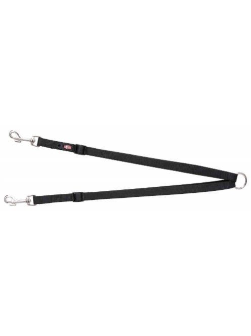 Trixie Premium Coupler - páros póráz - fekete - (XS-M) 40-70cm/15mm